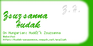 zsuzsanna hudak business card